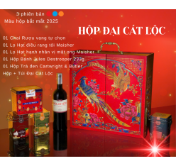 QUÀ TẶNG RƯỢU VANG 2025- TẾT ĐẠI CÁT ĐẠI LỘC
