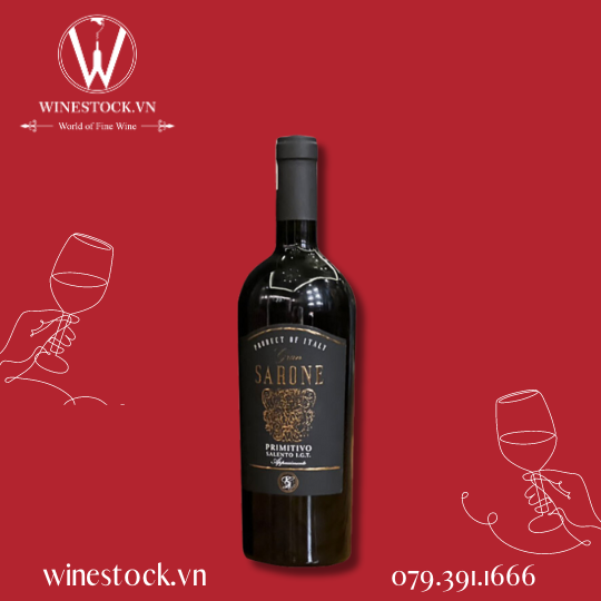 Rượu vang Gran SARONE Primitivo Salento Appassimento (1.2kg) 