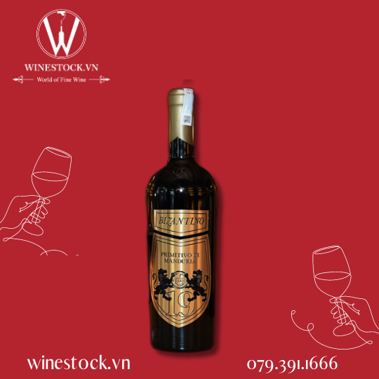 Rượu vang Bizantino Primitivo Di Manduria DOC (1.2kg) 
