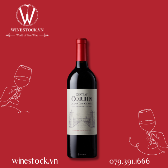 Rượu vang Château Corbin 2018 