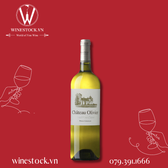 Rượu vang Château Olivier Blanc 2018 