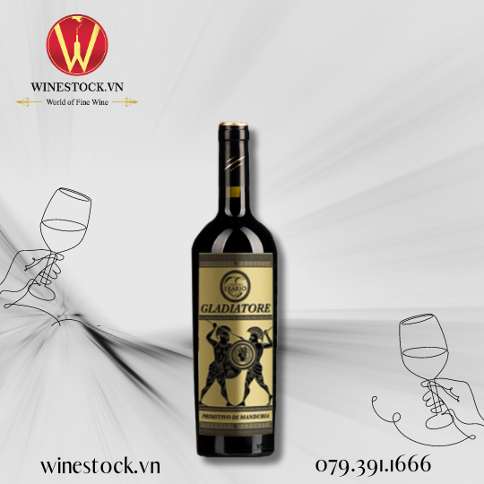 Rượu vang Gladiatore Primitivo Di Manduria DOC (1.2kg) 