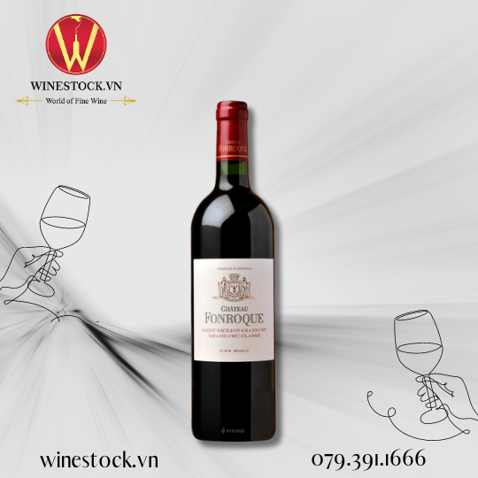 Rượu vang Chateau Fonroque 2017 