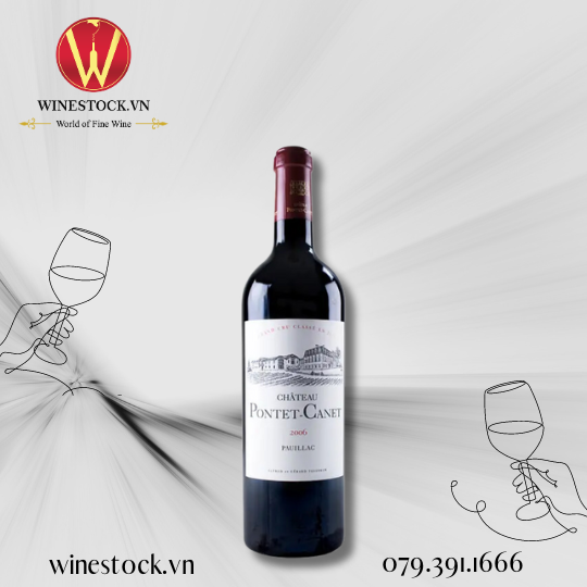 Rượu vang Château Pontet-canet 2006 (750ml) 