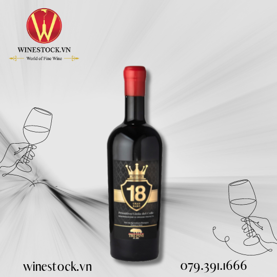 Rượu vang TRE PINI 18% Gran Baro Primitivo Gioia Del Colle - 3L 