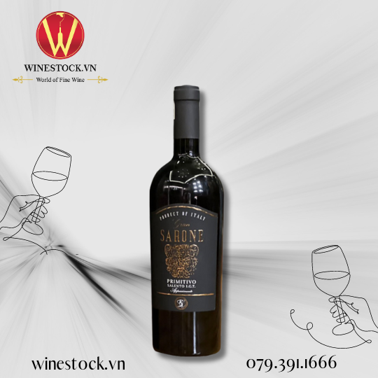 Rượu vang Gran SARONE Primitivo Salento Appassimento (1.2kg) 
