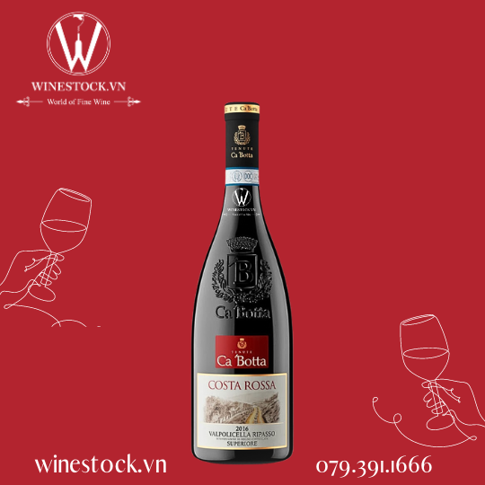 Rượu vang Ca Botta Costa Rossa Valpolicella Ripasso