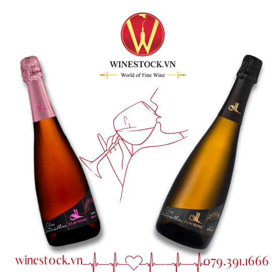 Rượu vang Cremant de Limoux Clos des Demoiselles Tete de Cuvee Rose Brut