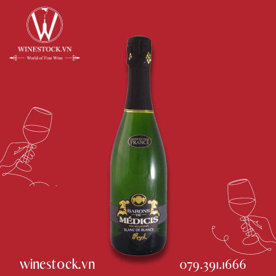 Rượu vang Medicis Demi Sec Blanc de Blanc